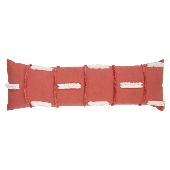 Red Rectangle Pillow cover with Bohon decorating style