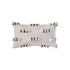 Rectangle decorative bohemian style pillow cover with embroidered cotton fringes 